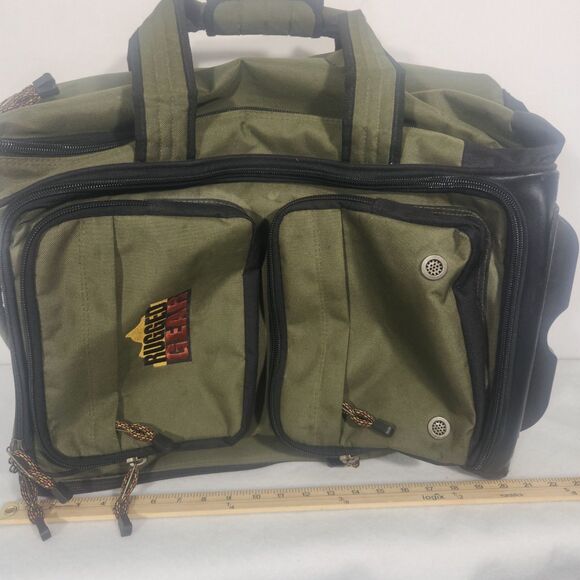 Rugged Gear Rolling Duffel Backpack 96L Green Black Wheels Travel Hiking Bag - Picture 2 of 12